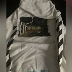 OFF-WHITE Silver Chirico Mirror Mirror Hoodie